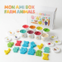 MON AMI BOX набір для ліплення Farm Animals Тварини з ферми (8 баночок)