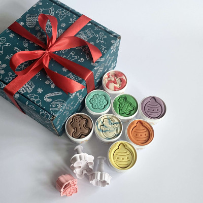 Gift Box святковий набір для ліплення (8 баночок)