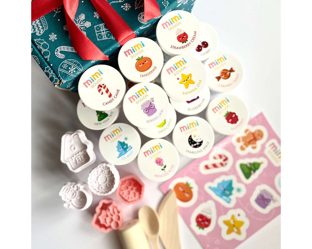 Gift Box святковий набір для ліплення (16 баночок)