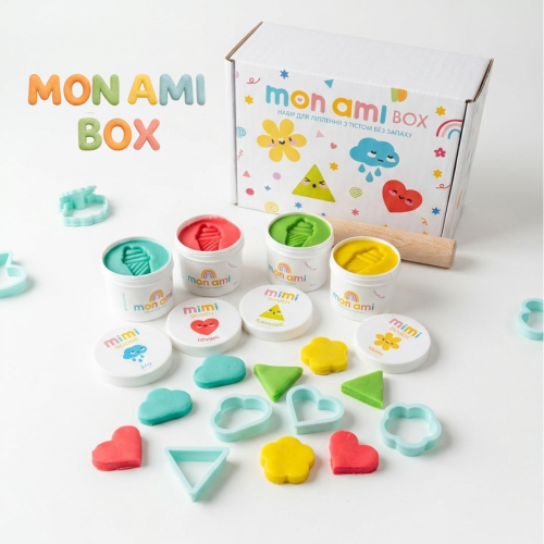 MON AMI BOX набір для ліплення без запаху (4 баночки)