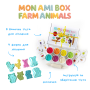 MON AMI BOX набір для ліплення Farm Animals Тварини з ферми (8 баночок)