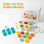 MON AMI BOX набір для ліплення Farm Animals Тварини з ферми (5 баночок)