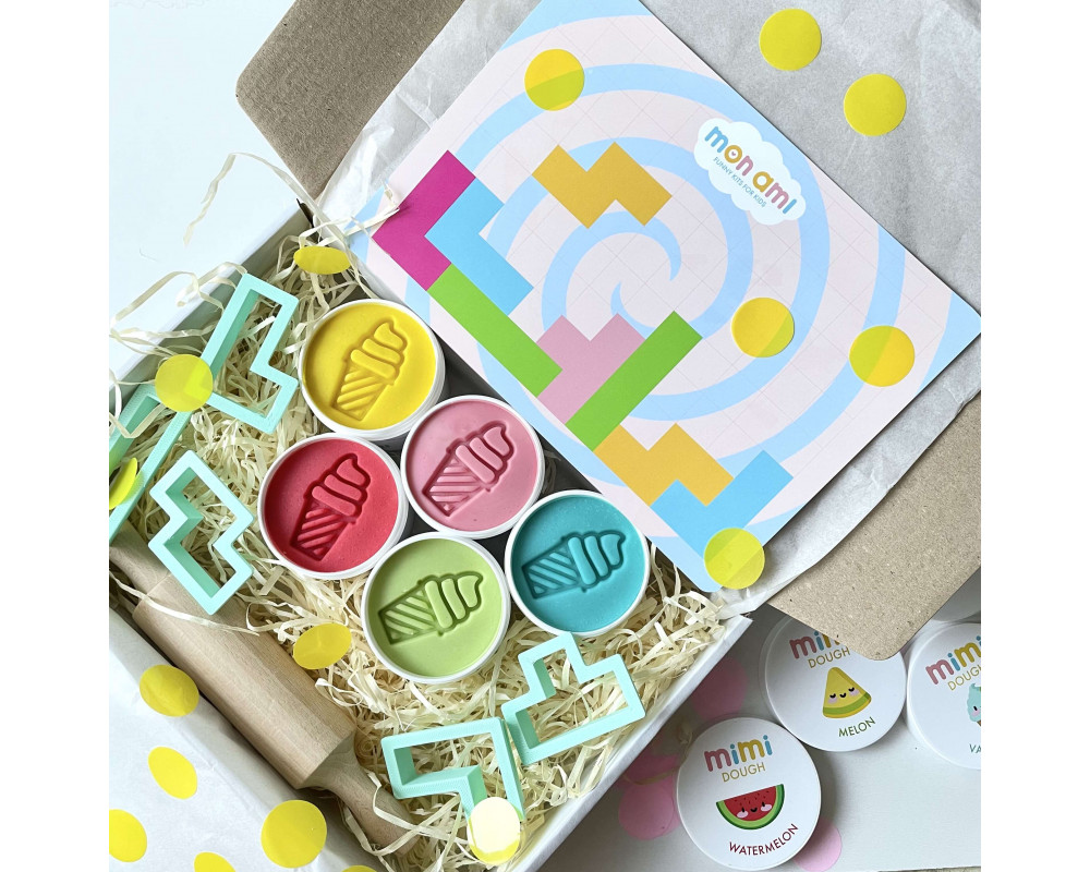 MON AMI BOX набір для ліплення Tetris MIX (5 баночок)
